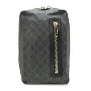 Gucci Body Bag Slightly base shoulder strap Waist GG Canvas Black